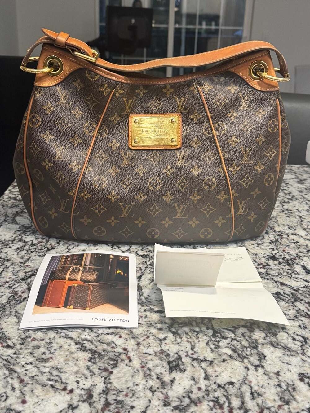 Louis Vuitton Galliera PM Hobo Shoulder Bag w/ Receipt & LegitGrails COA